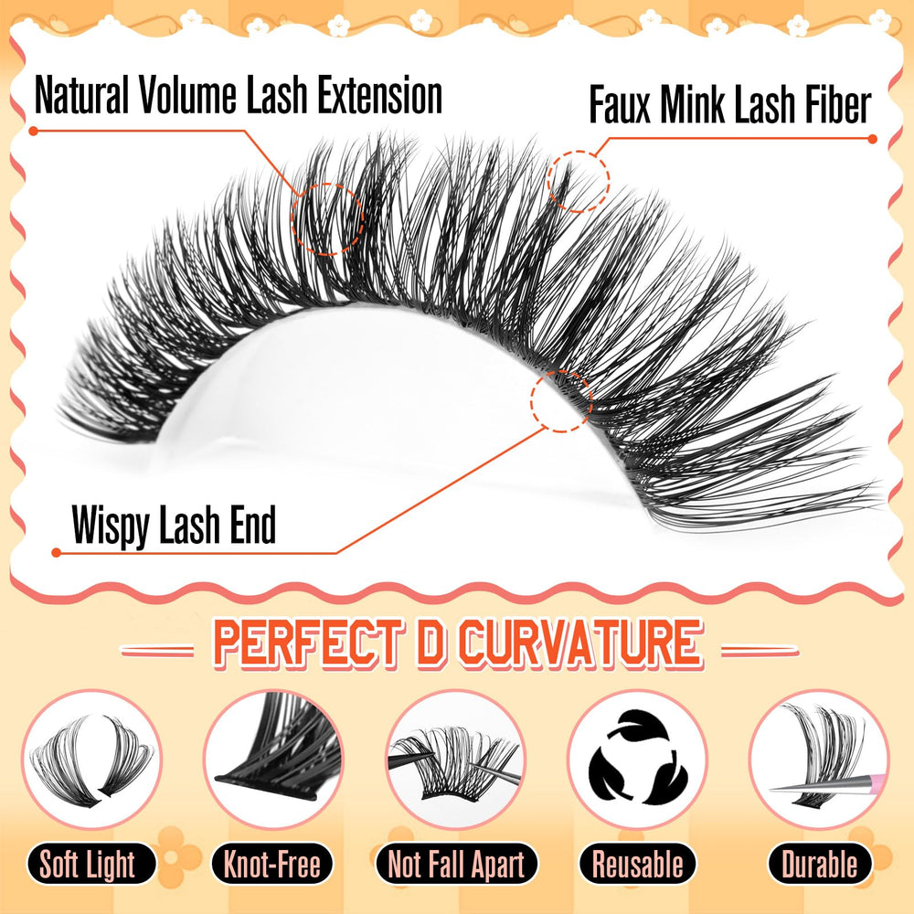 Calphdiar reusable lash clusters promise durability and extended use.