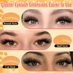 Calphdiar 40D+50D clusters show two-volume flexibility for customized styles.