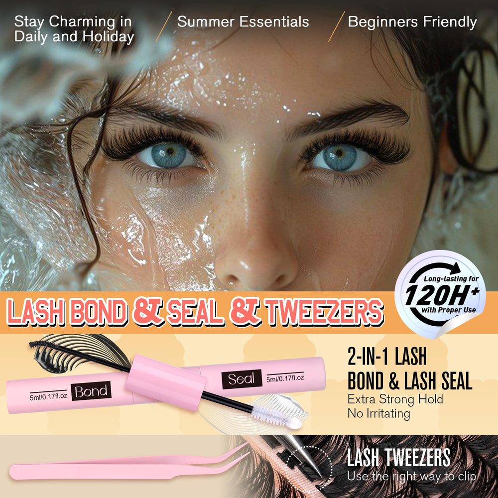 Calphdiar waterproof-lash-clusters for long-lasting wear up to 72 hours.