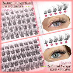 Calphdiar wispy lash clusters closeup ultra-fine fibers for seamless blend.