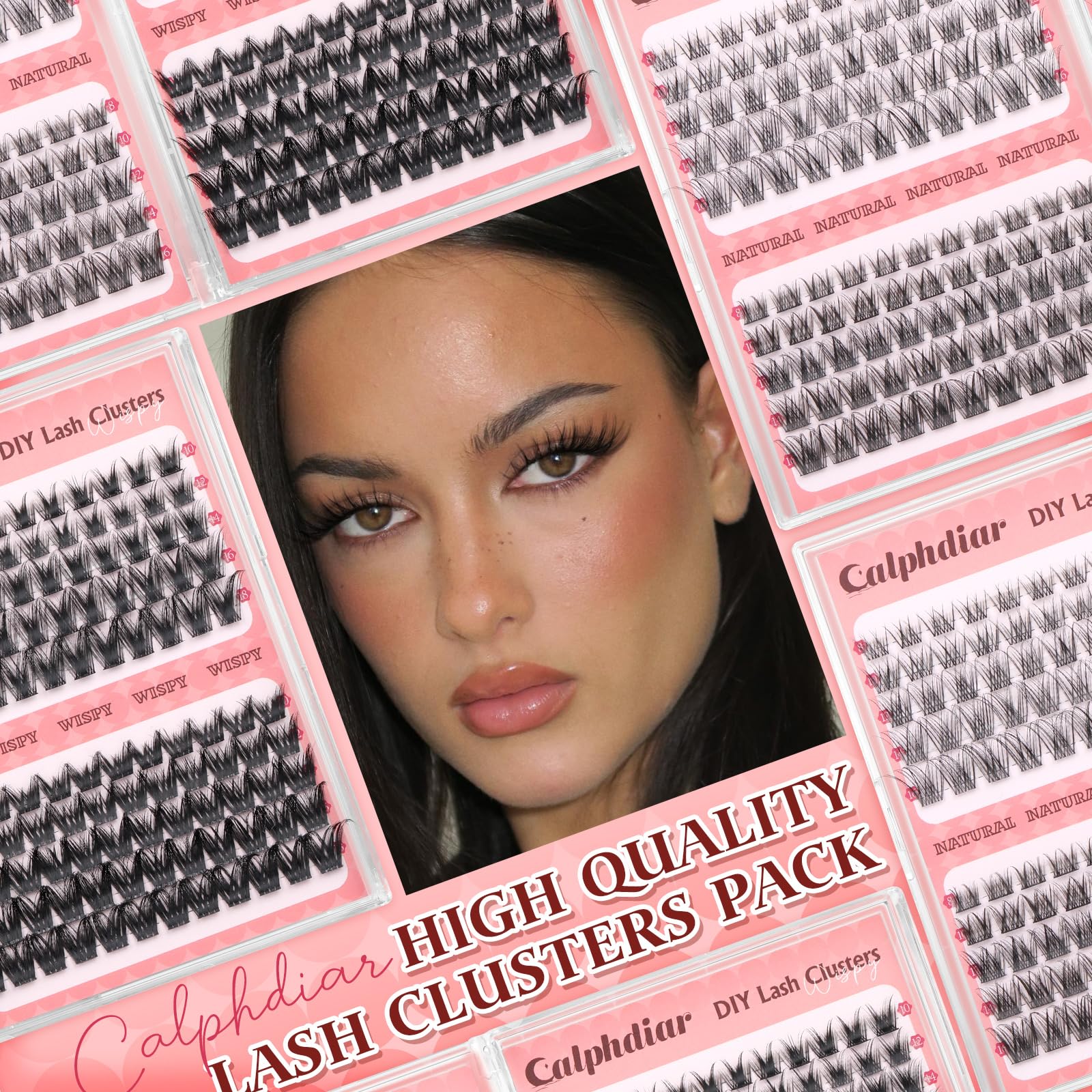 Calphdiar wispy lash clusters salon-look results at home, hassle-free.