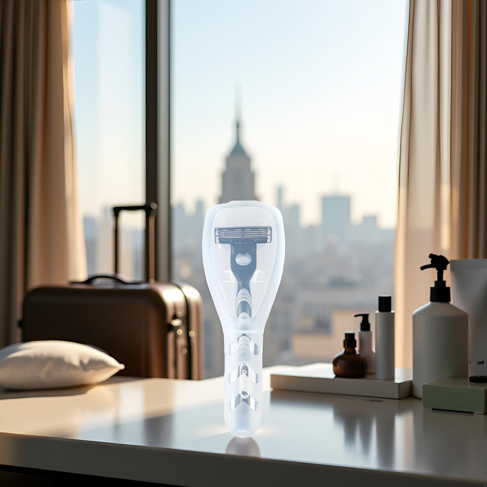Calsgkspray transparent plastic shell helps quick identification and hygiene in transit.