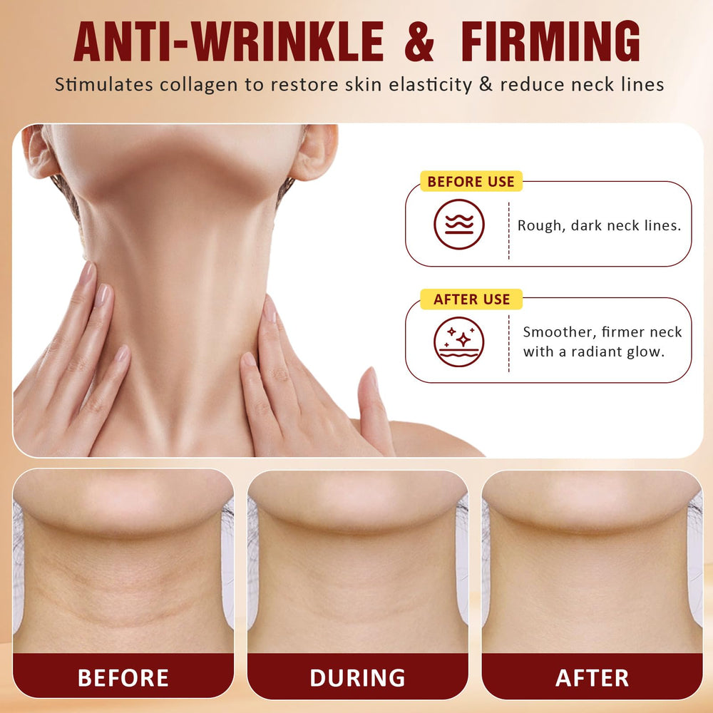 Calyphra PEAQ neck cream absorption close-up reveals quick settling