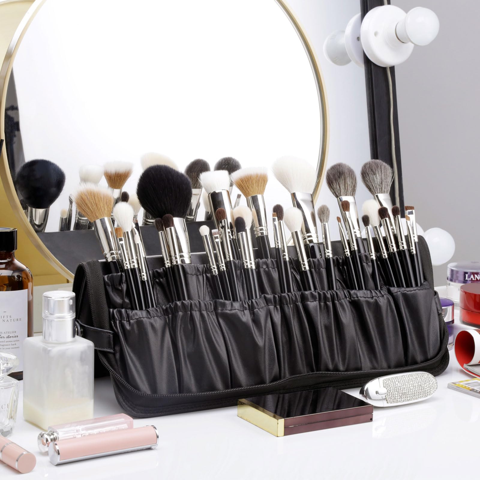 Camdeez Rownyeon versatile makeup bag doubles as cosmetic case and pencil pouch