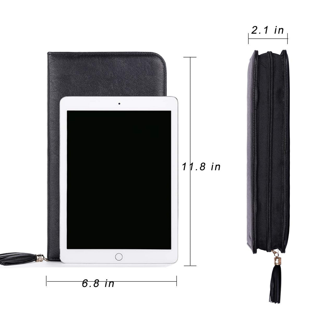 Camdeez Rownyeon water-resistant PU leather interior protects brushes during travel