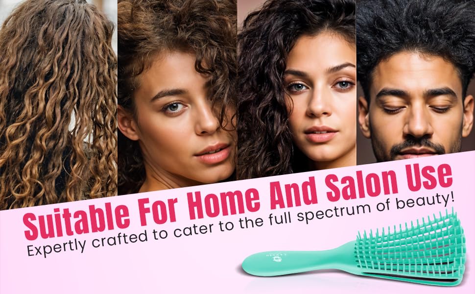 CamDen Premium Detangler Brush in a compact travel-ready design for on-the-go touch-ups.