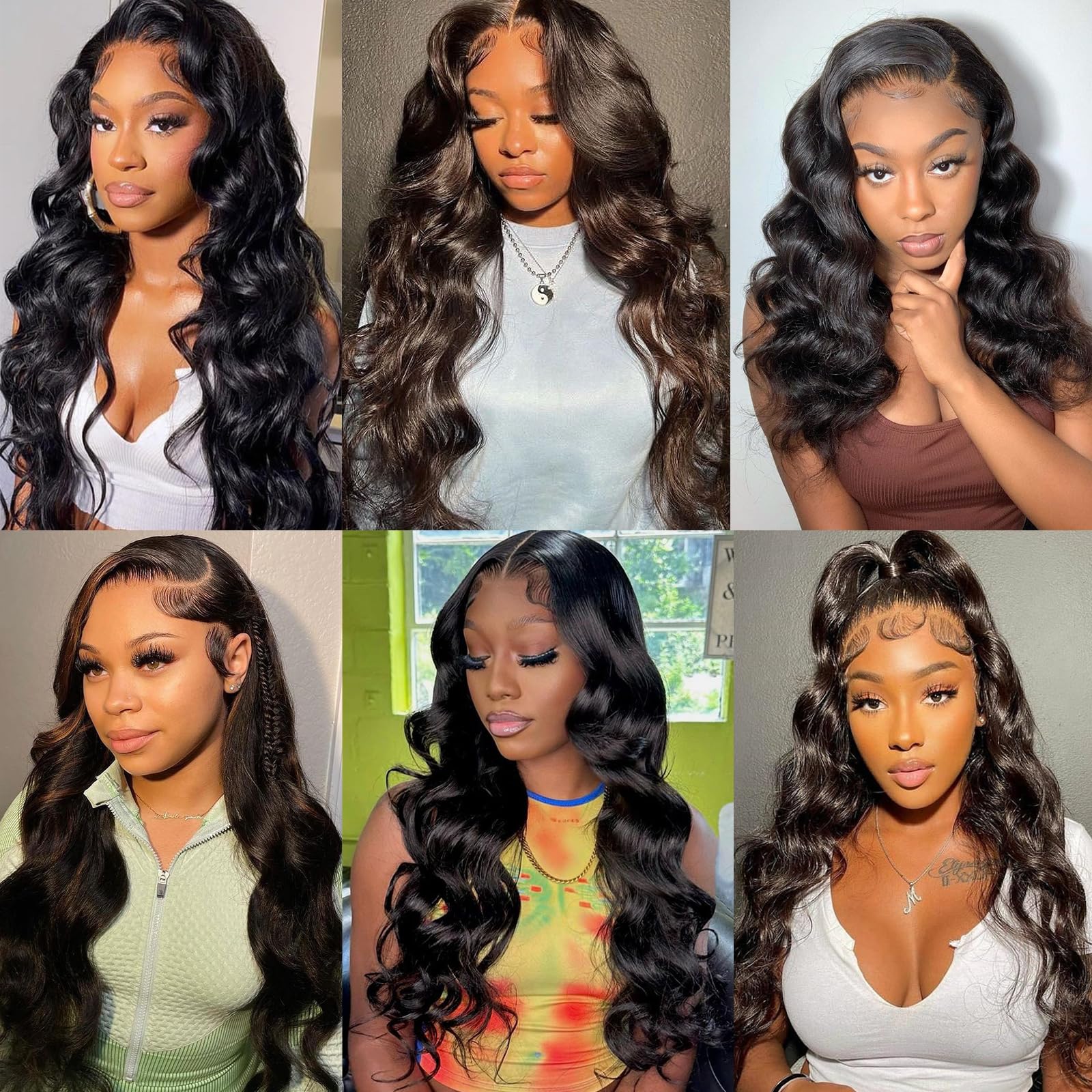 Camebinly Body Wave Bundles model wearing extensions for versatile look