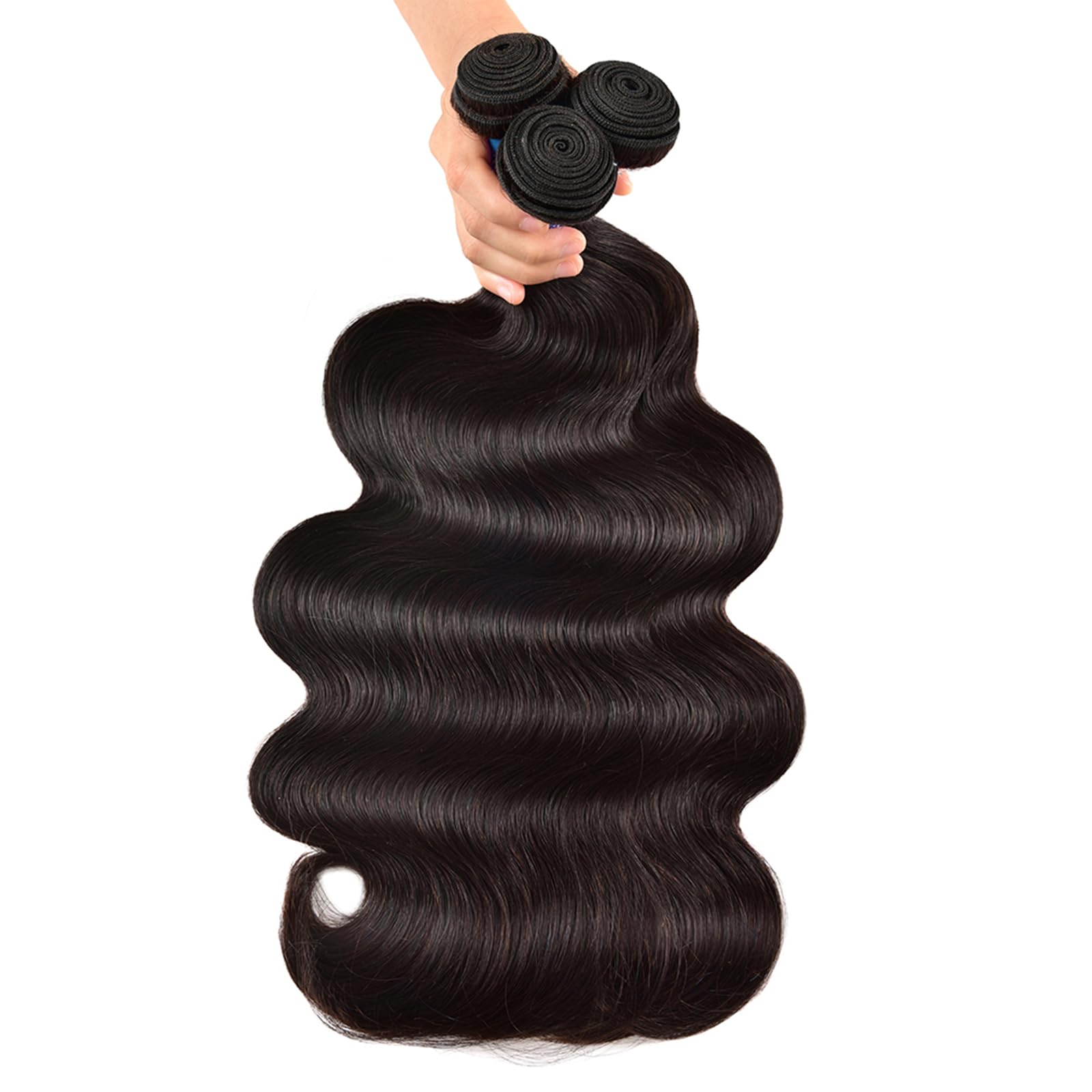 Camebinly Body Wave Bundles textured bundle showing natural wave texture