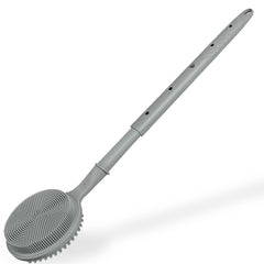 CAMENDE back scrubber with extendable handle reaches hard-to-reach areas for thorough cleansing in wet showers.