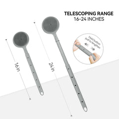 CAMENDE back scrubber with massage nodes provides soothing exfoliation and relaxation.