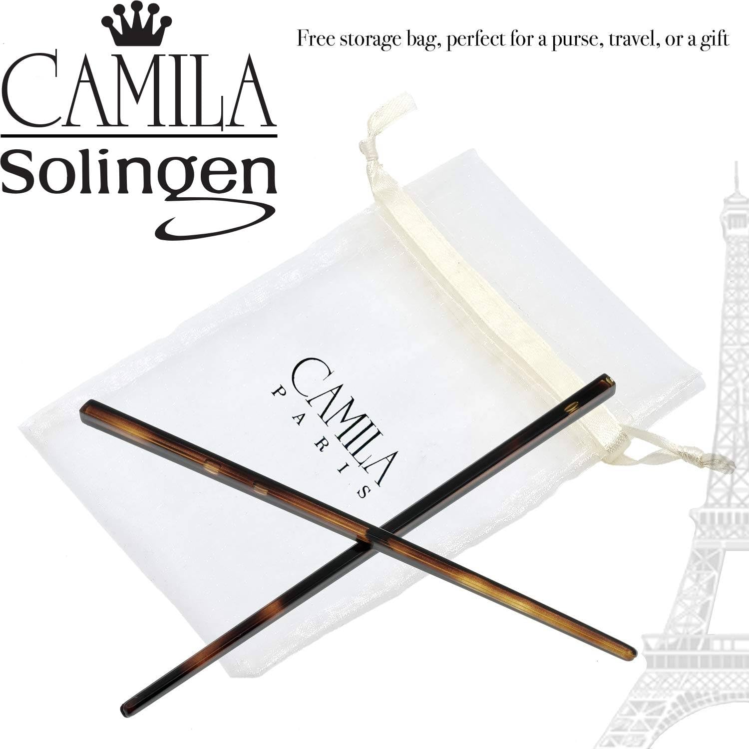 Camila Paris AD28/2 fits varied hair types from thick to fine for secure styling.