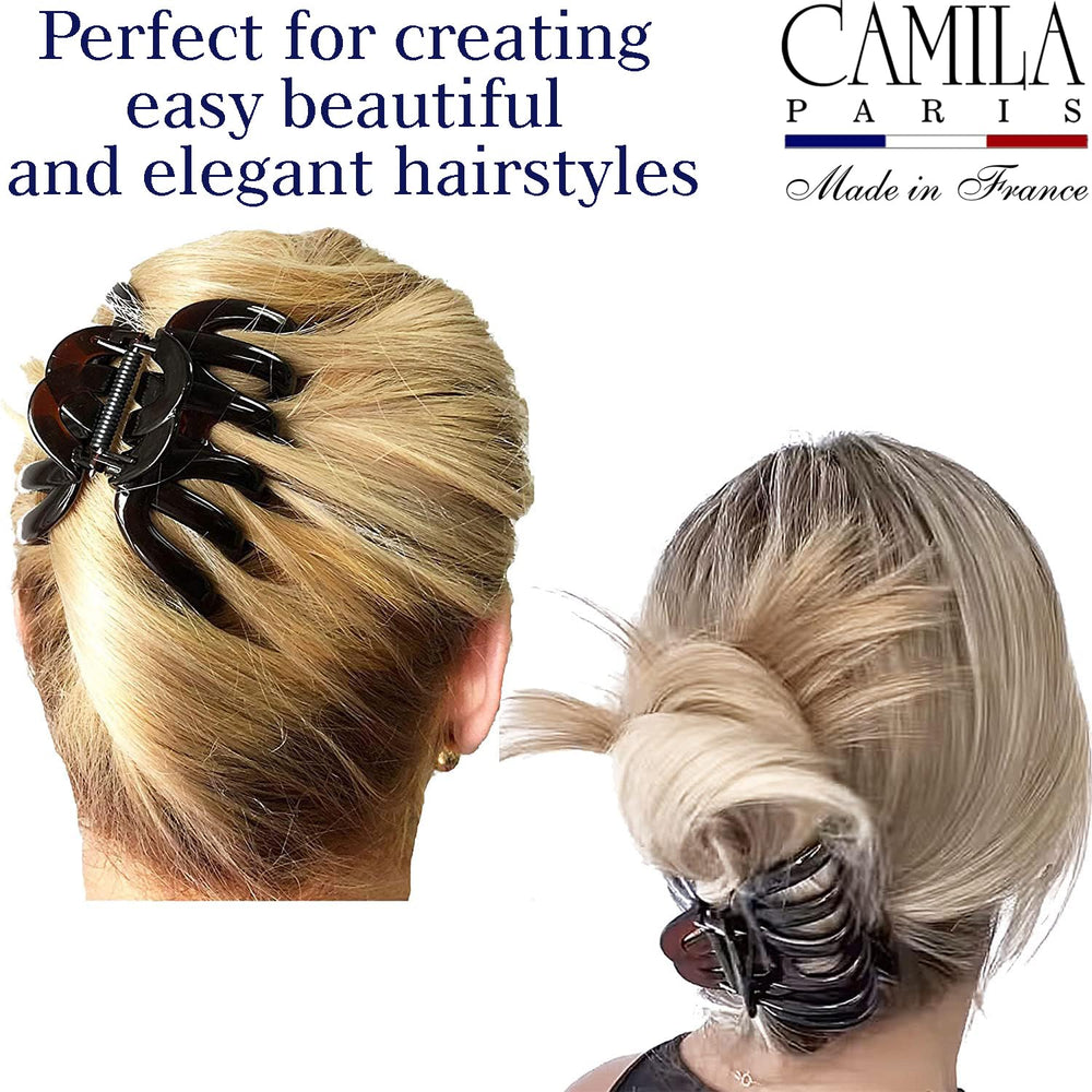 Camila Paris AD718 octopus clip bun-updo in use for elegant style