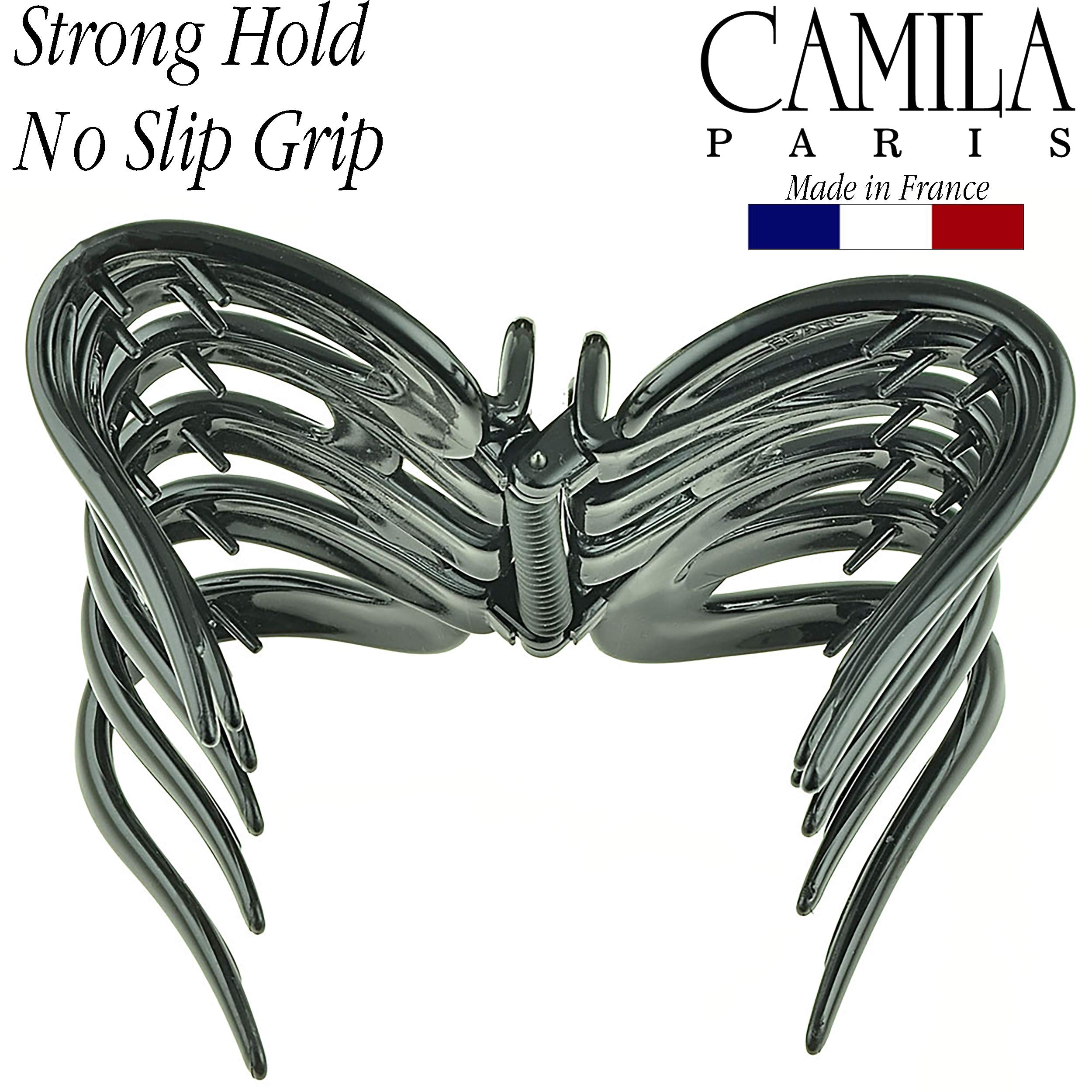 Camila Paris AD719 made-in-france cellulose acetate clip emphasizes premium durability for daily wear.