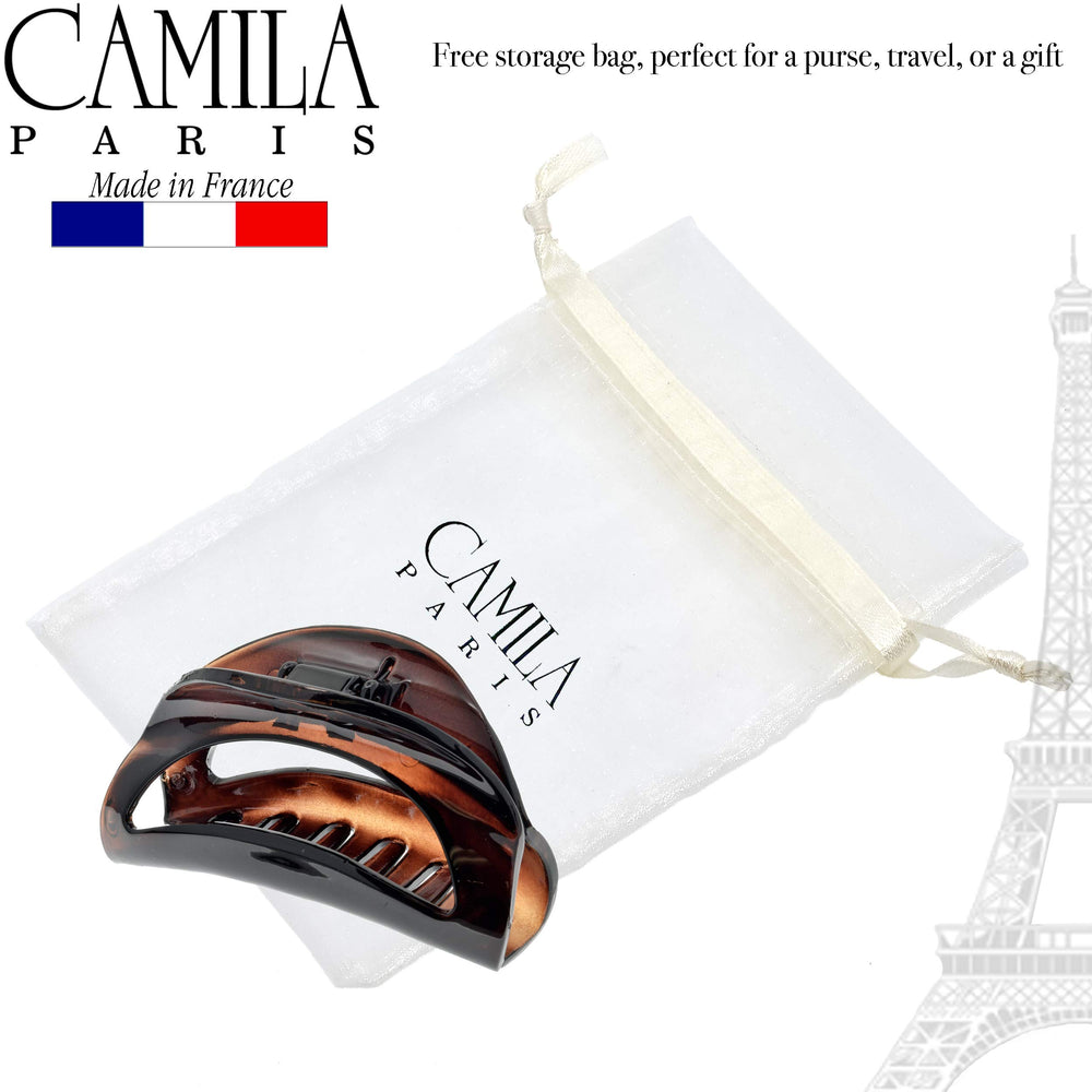 Camila Paris CP1562 strong spring durable clip provides reliable hold throughout the day.