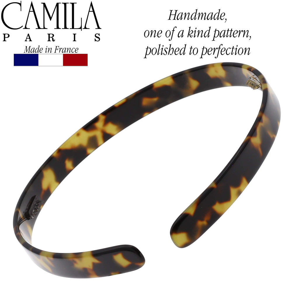Camila Paris CP2003 headband works with curly straight and wavy hair.