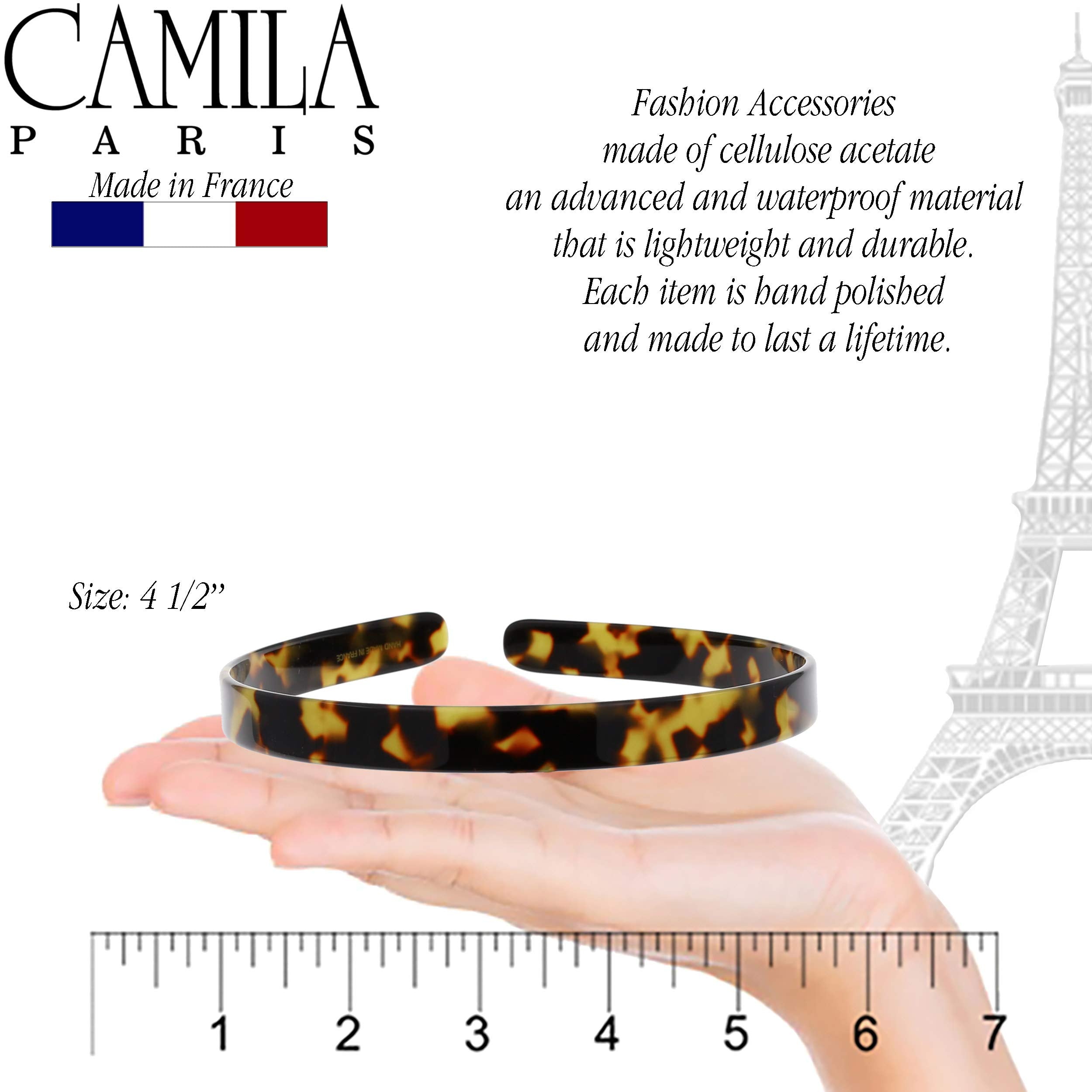 Camila Paris CP2003 headband handmade in France reflects refined craftsmanship.