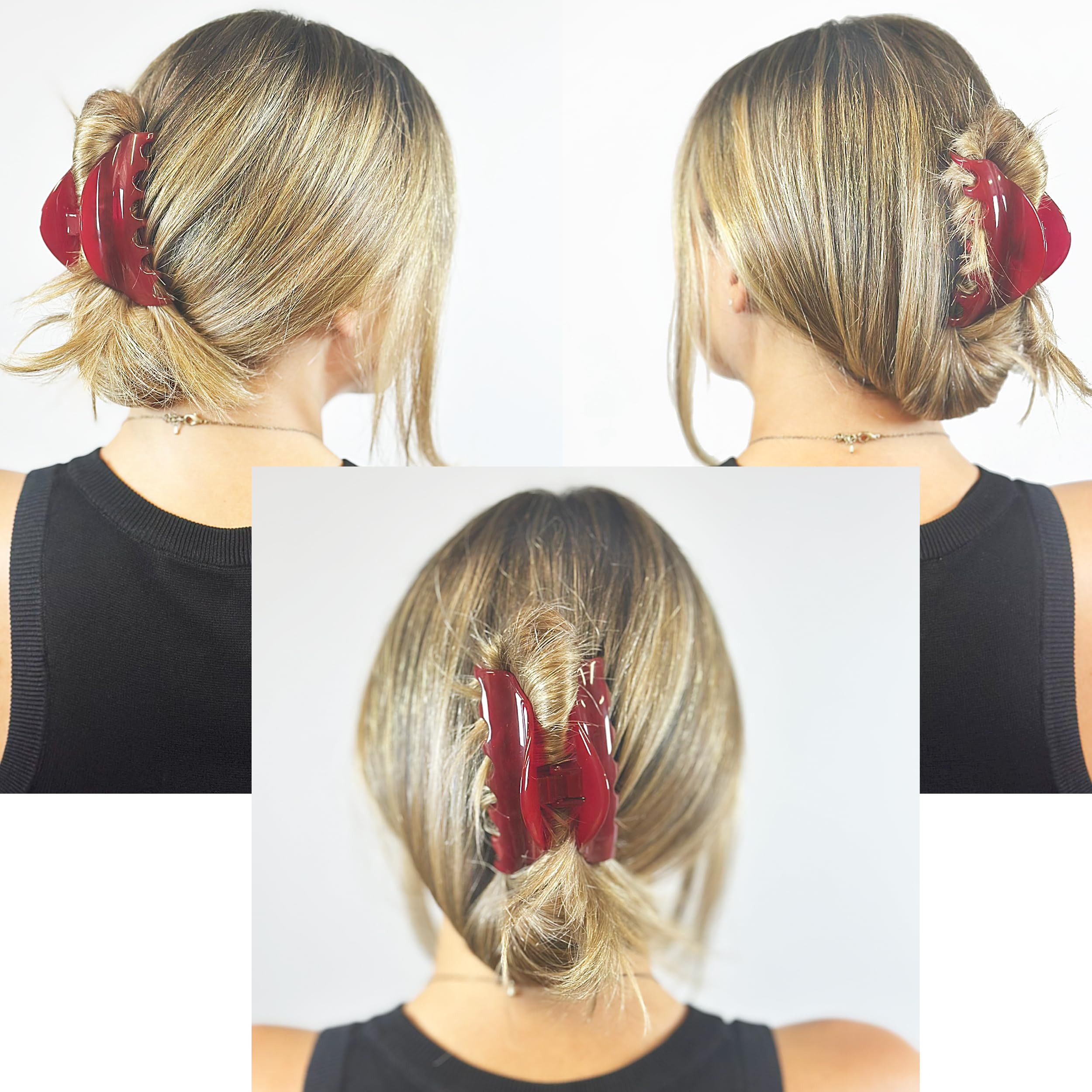 Camila Paris CP2529 in hair demonstrating secure grip for all-day wear.