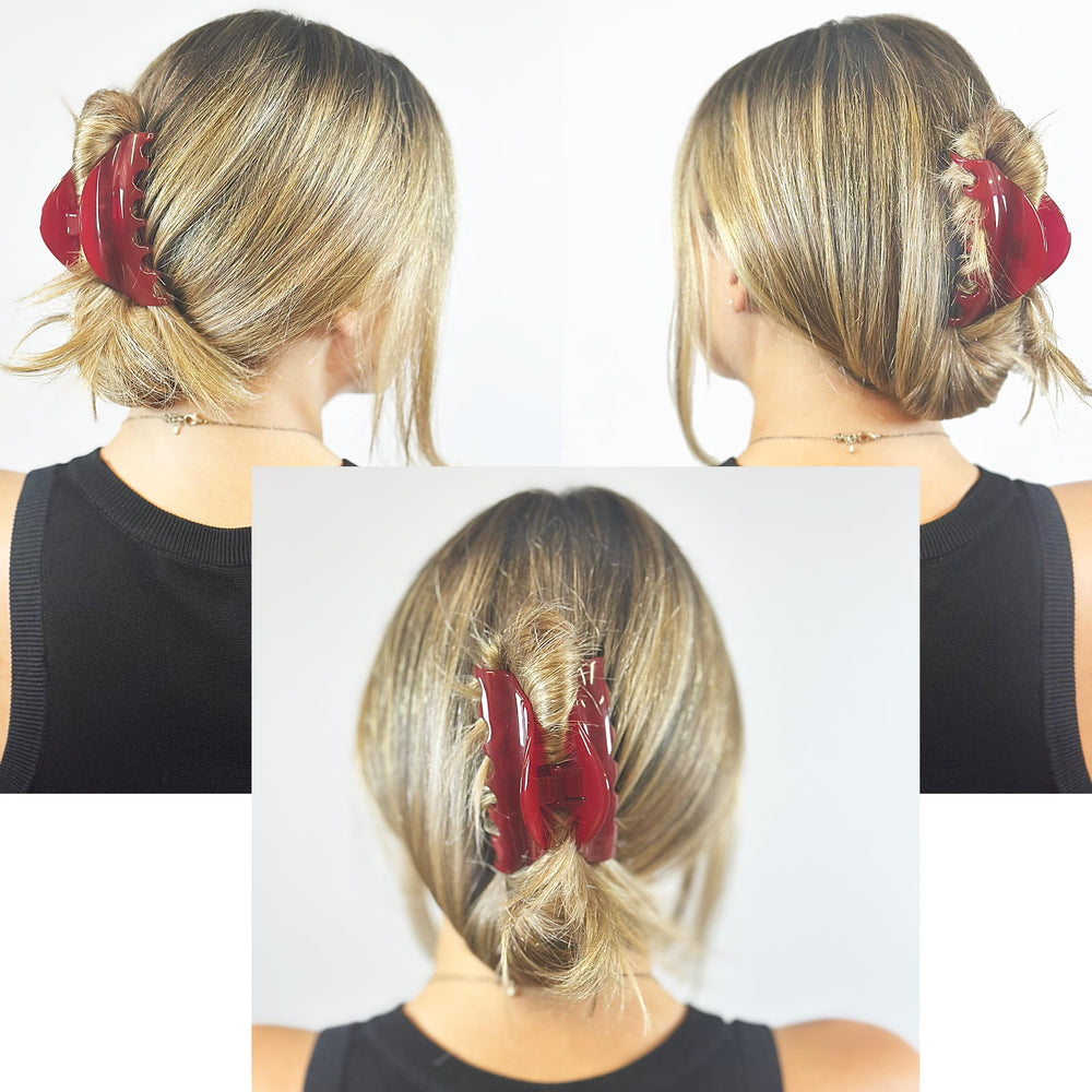 Camila Paris CP2529 in hair demonstrating secure grip for all-day wear.