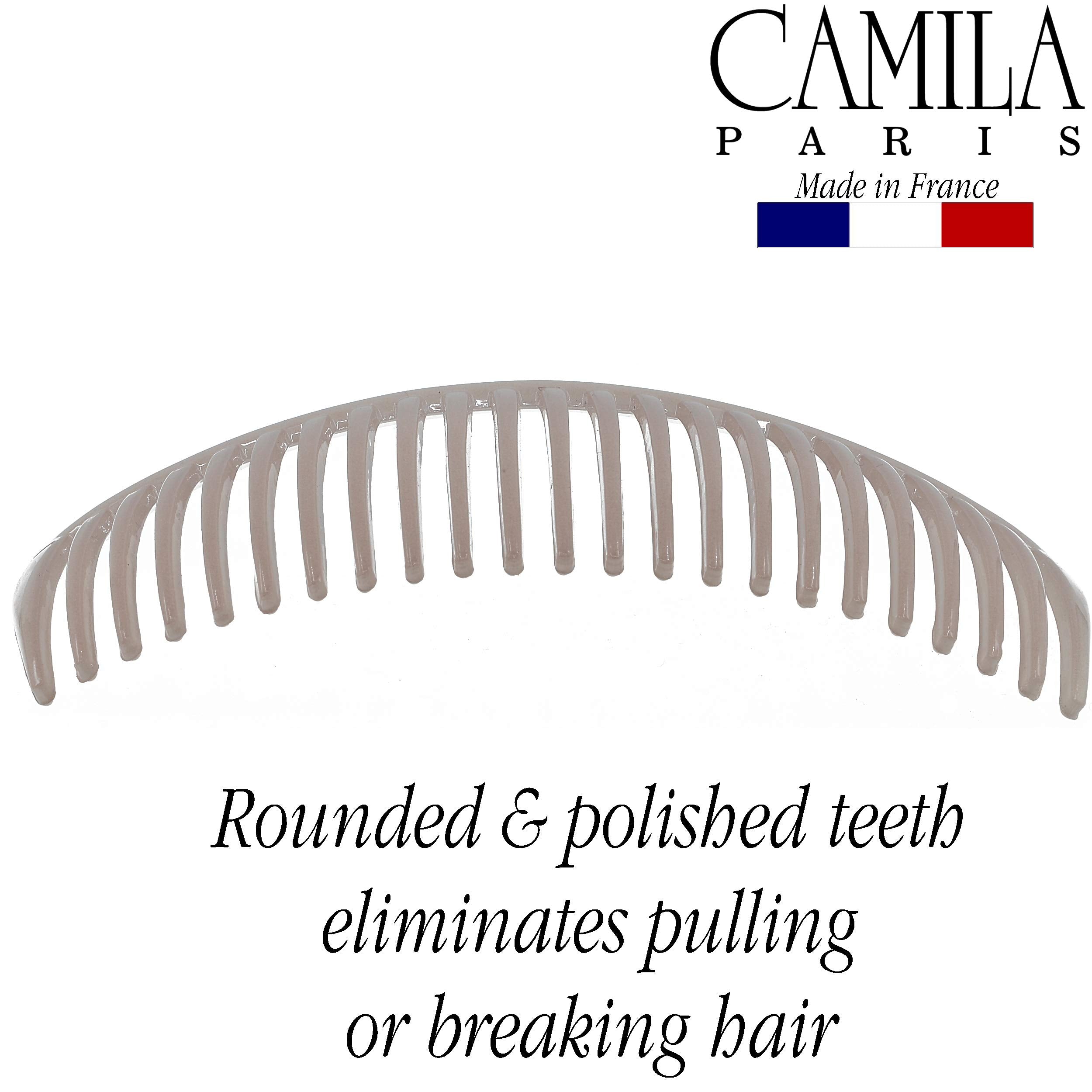 Camila Paris CP2912 23-tooth curved design for secure grip and smooth styling