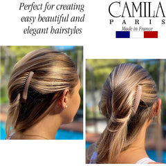 Camila Paris CP2912 4-inch large combs two-pack, secure grip for everyday styling
