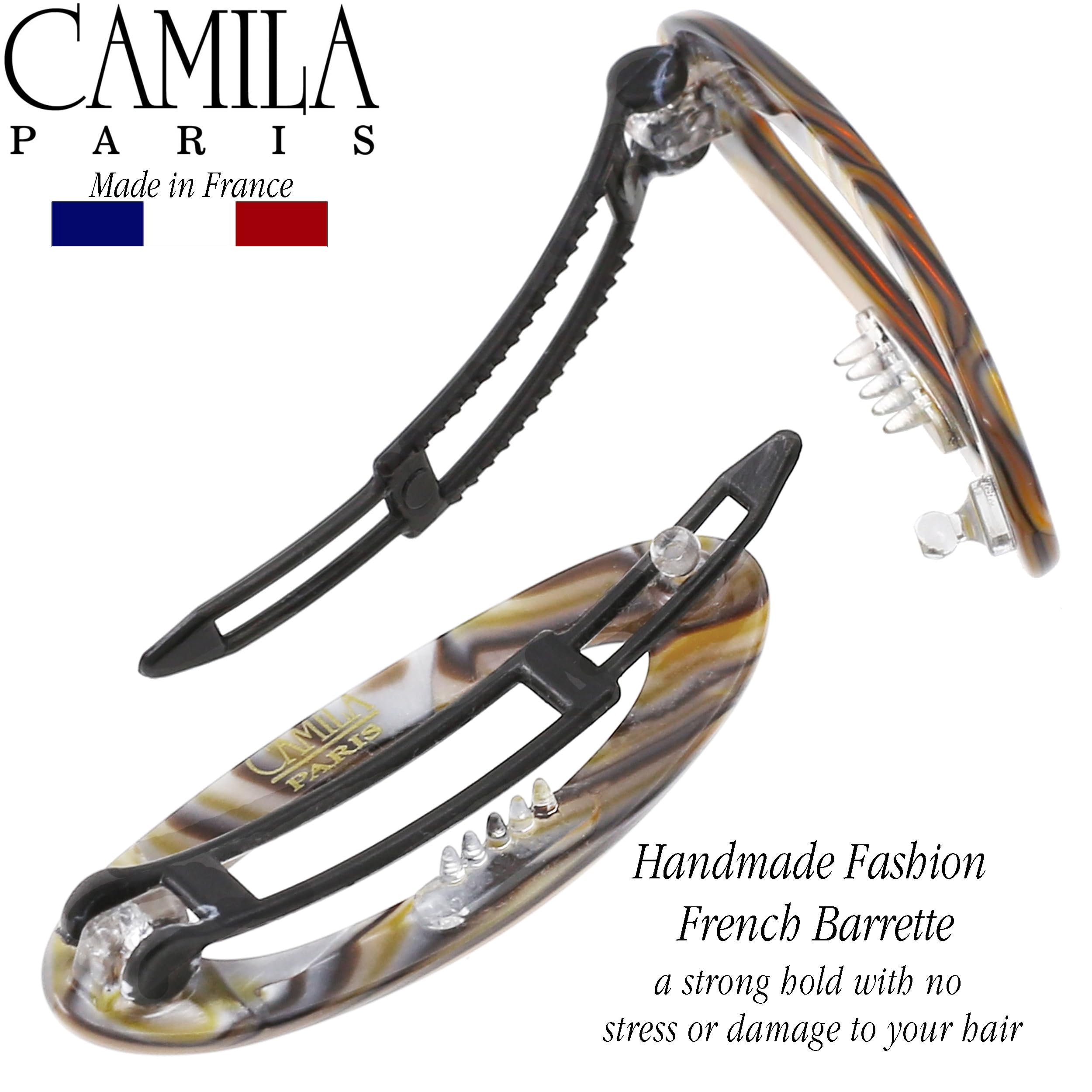 Camila Paris CP3367 woman wearing barrette for stylish everyday look.
