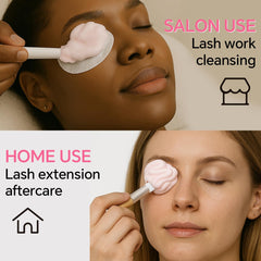 Camillash closeup-lash-cleanser-foam offers lash-friendly cleansing with dense, gentle lather.