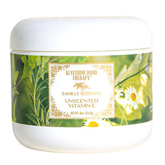 Camille Beckman hand therapy cream bottle—8 oz—for daily moisture.