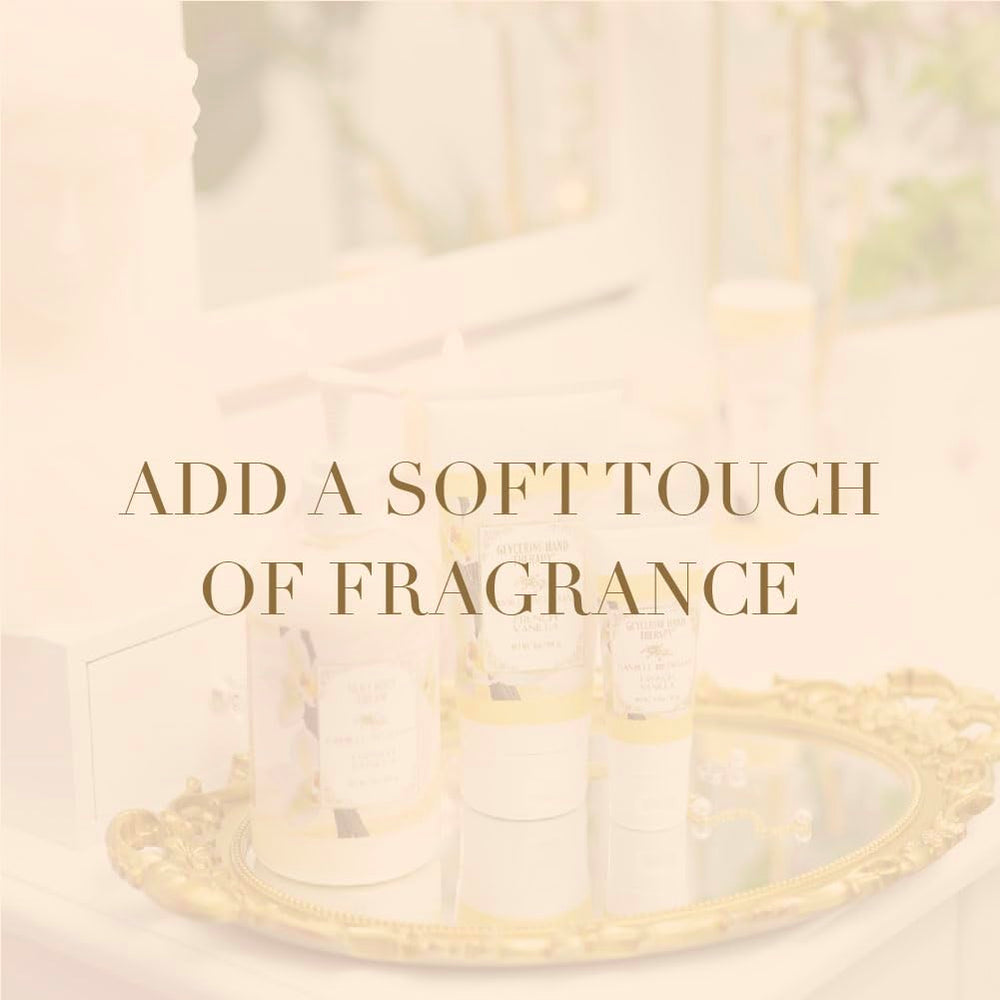 Camille Beckman powder application in hand showing easy, targeted use on dry areas.