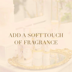 Camille Beckman powder application in hand showing easy, targeted use on dry areas.