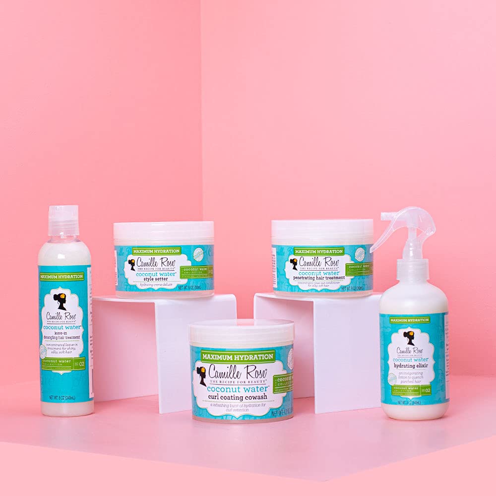 Camille Rose Coconut Water Curl Cleanse packaging photo showing product name and ingredients