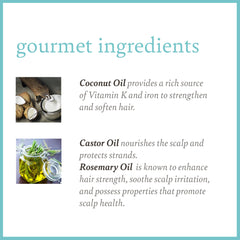 Camille Rose Coconut Water Curl Cleanse pour action demonstrating rich lather for soft curls