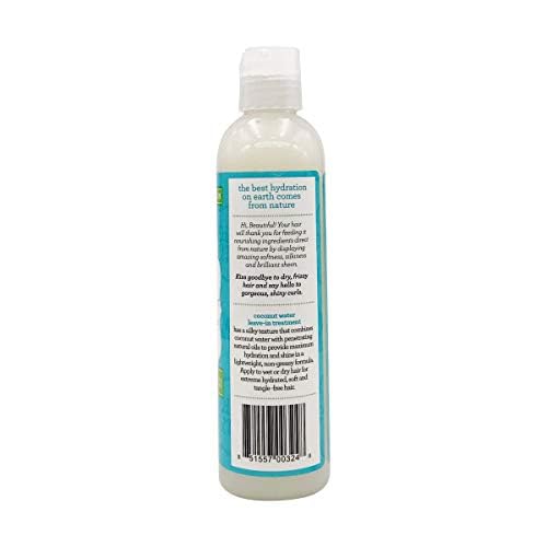 Camille Rose Coconut Water Leave-In 8 oz packaging detail.