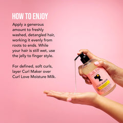 Camille Rose Curl Maker aloe-juice infusion highlights moisturizing base for curls