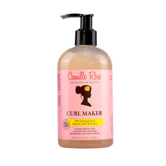 Camille Rose Curl Maker bottle pour highlights definition potential for curls