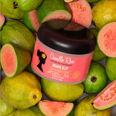 Camille Rose Guava Whipped frizz control for sleek, defined strands.
