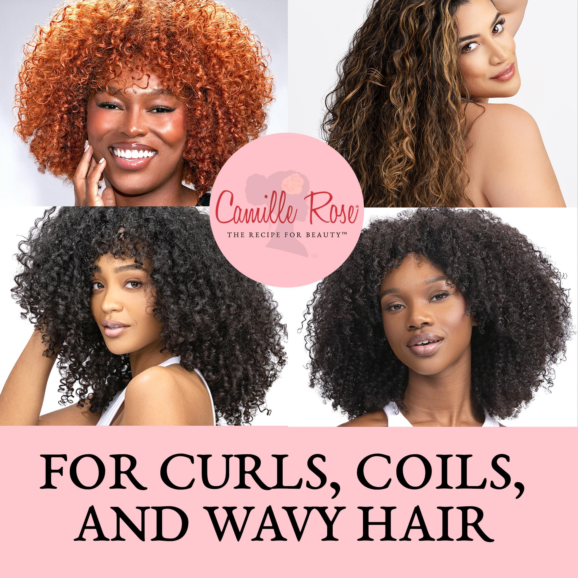 Camille Rose Guava Whipped whipped texture enables lightweight styling.