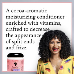 Camille Rose Jansyn's Moisture Max conditioner being poured for even distribution and moisture