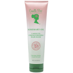 Camille Rose Rosemary Oil mask packaging demonstrates premium all-hair-types treatment