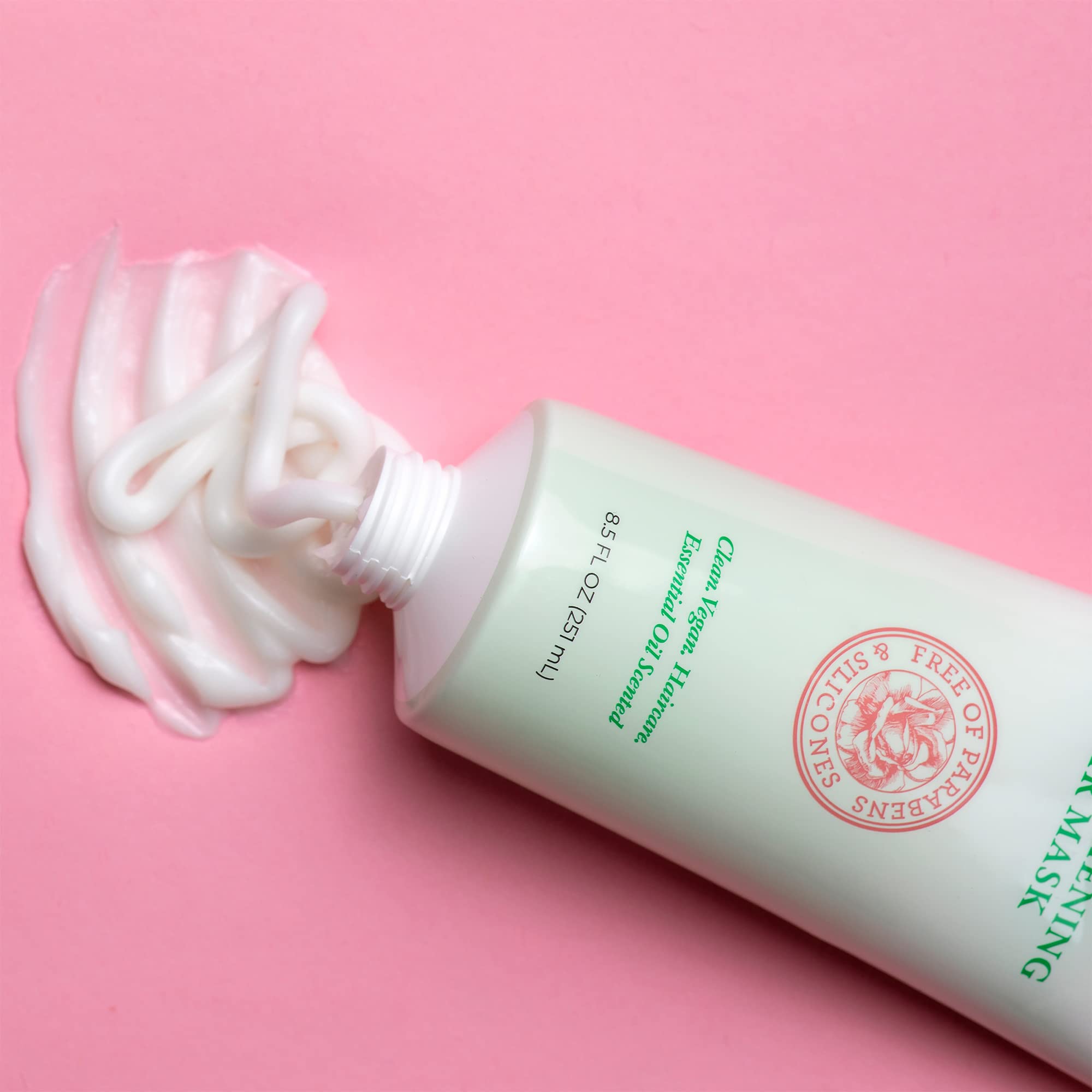 Camille Rose Rosemary Oil texture swirl reveals creamy, silky consistency