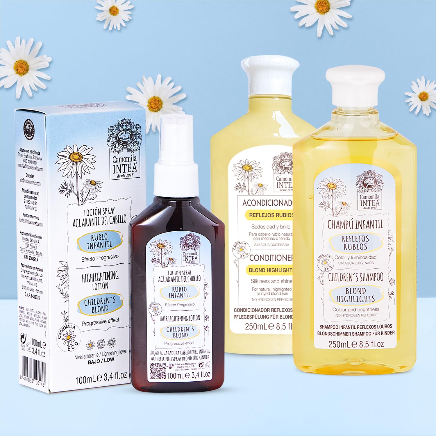 Camomila Intea kids chamomile closeup highlighting natural ingredient benefits