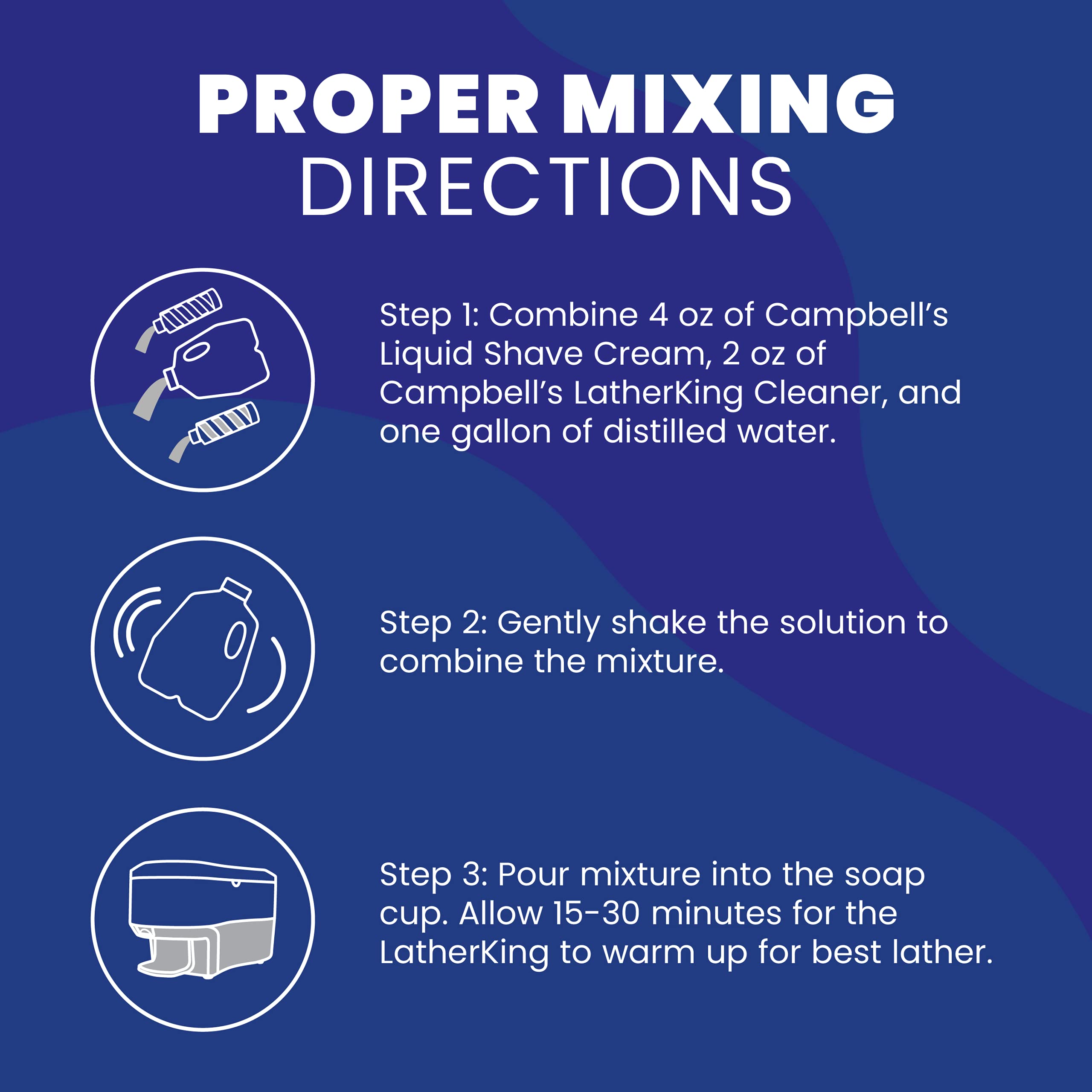 Campbell's Liquid Shave Cream with LatherKing PCS model for consistent professional shaves.