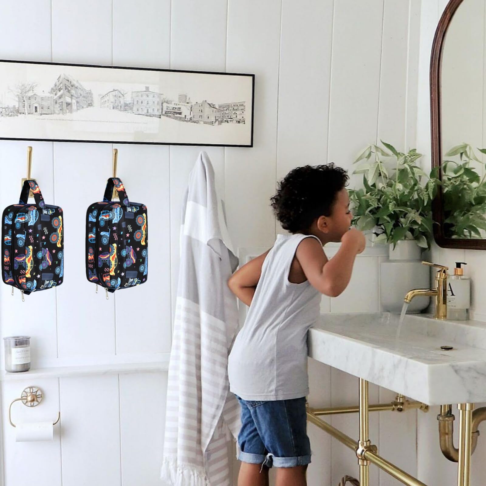 CAMTOP cars print bag suits little racers on weekend getaways