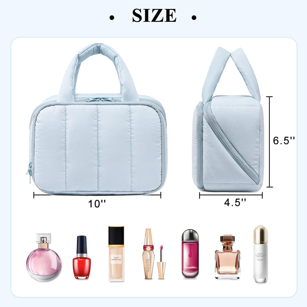 CAMTOP light-blue middle-compartment keeps items orderly while traveling