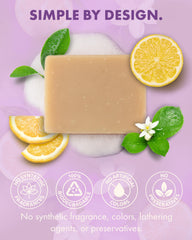 Candida Freedom Massey's CF Soap Bar tea tree detail highlights gentle cleansing and aromatic refresh.