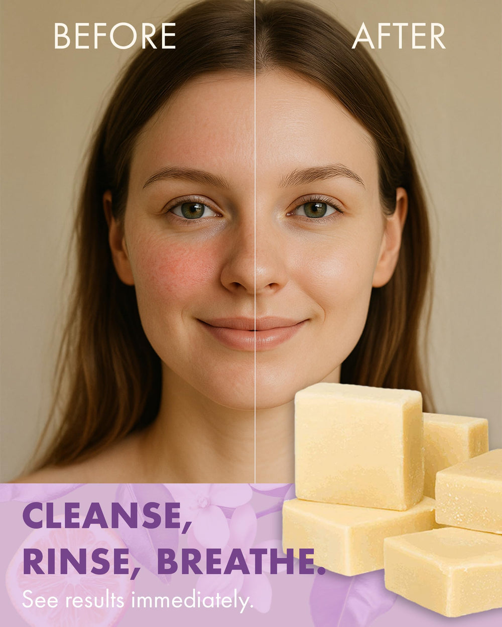Candida Freedom Massey's CF Soap Bar travel-friendly size supports convenient cleansing on the go.