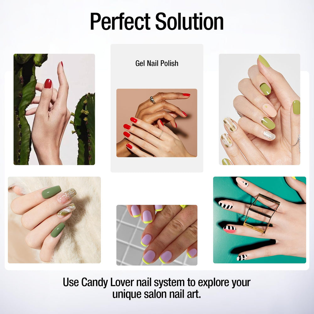 Candy Lover packaging 15ml kit is compact for on-the-go nail touchups.