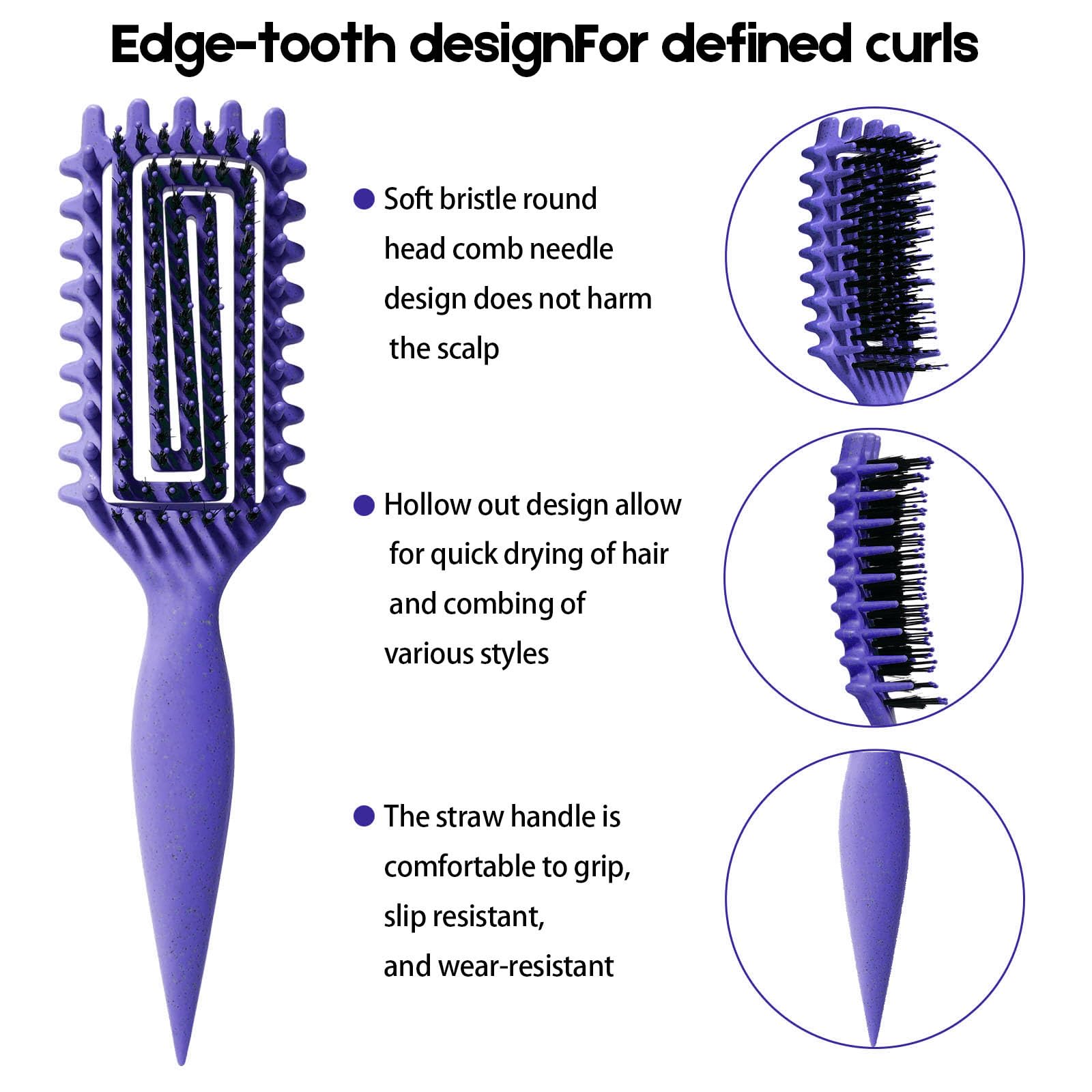 Candybrush ergonomic handle enables comfortable styling and precise curl shaping