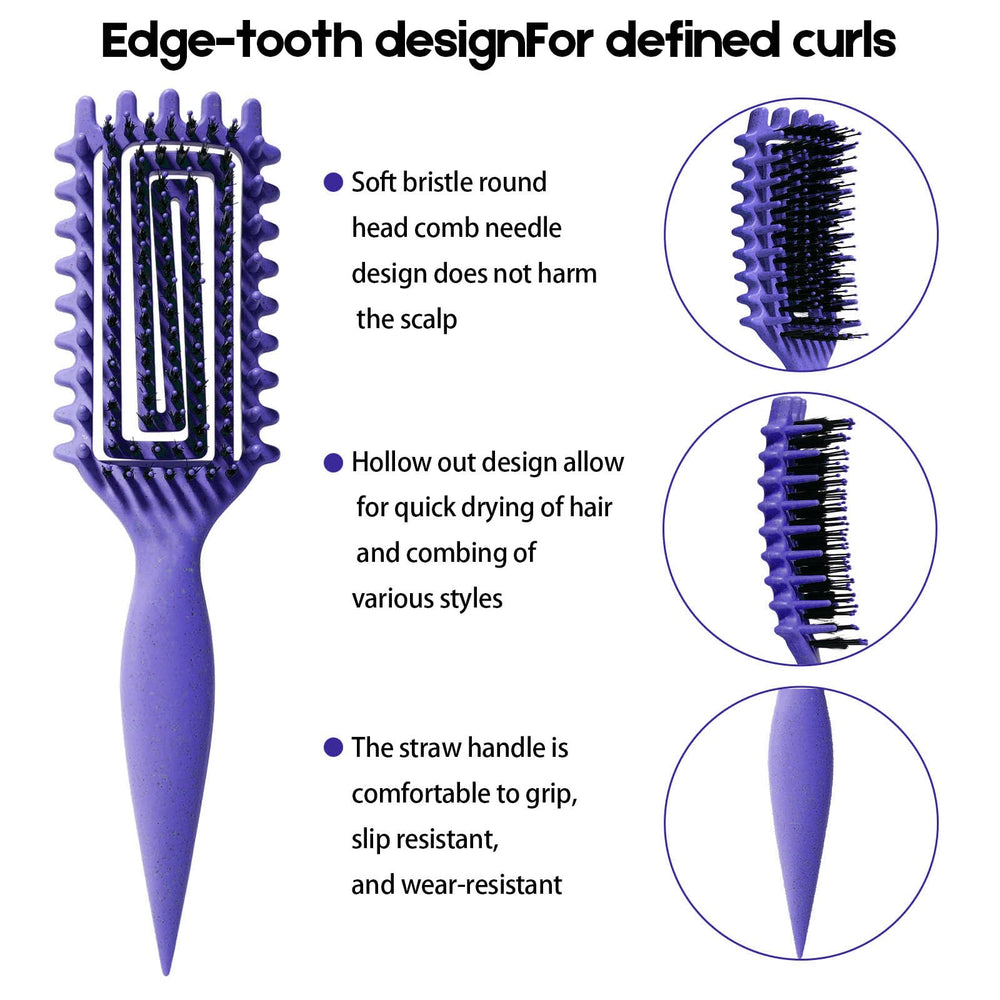 Candybrush ergonomic handle enables comfortable styling and precise curl shaping