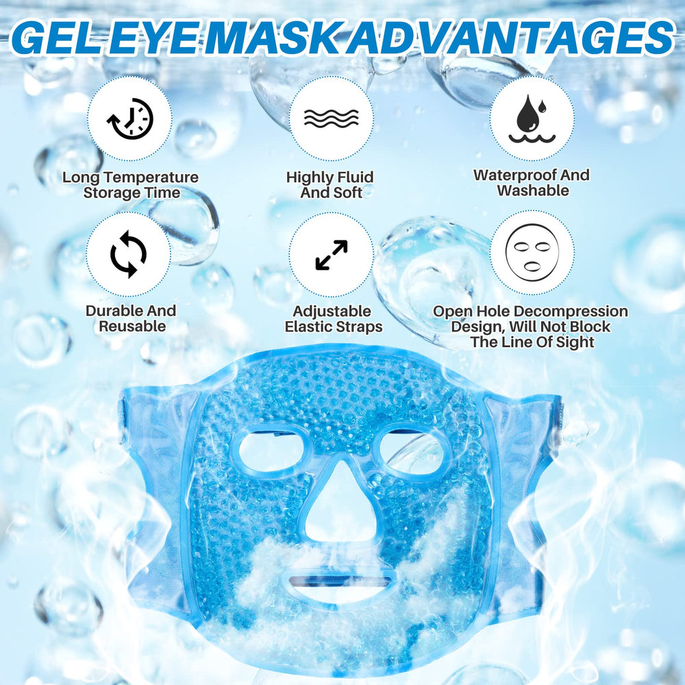 Candyfouse ice pack face mask heated option for soothing warmth