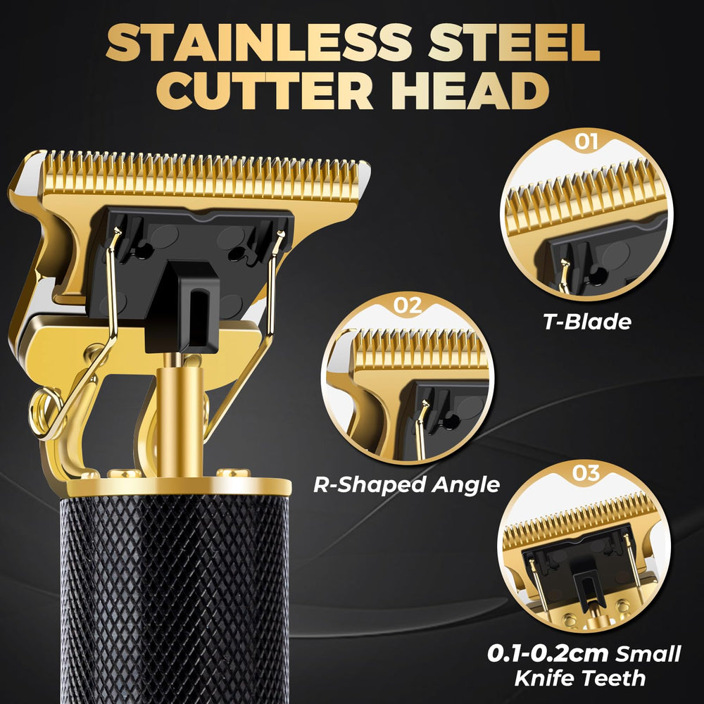 Candyfouse beard trimmer ergonomic handle enables comfortable control during grooming.